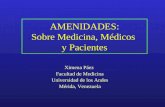 AMENIDADES: Sobre Medicina, Médicos  y Pacientes