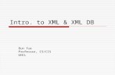 Intro. to XML & XML DB