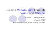 Building Vocabulary  Through  Voice  and  Choice