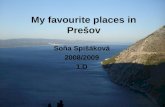 My favourite places in Prešov