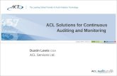 ACL Solutions for Continuous Auditing and Monitoring