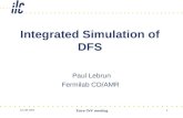 Integrated Simulation of DFS