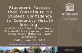 Placement Factors that Contribute to Student Confidence in Community Health Nursing
