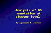 Analysis of GO annotation at cluster level by Agnieszka S. Juncker