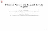 Internet Access and Digital Divide-Nigeria