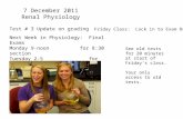 7 December 2011 Renal Physiology