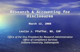 Research & Accounting for Disclosures March 12, 2008