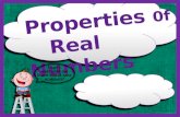 Properties  0f Real Numbers