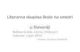 Literarna skupina škole na smotri  u Slavoniji