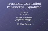 Touchpad-Controlled Parametric Equalizer