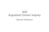 ADI Argument Driven Inquiry