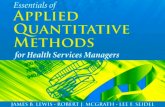 Essentials of Applied Quantitative Methods for Health Services Managers