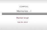 COMP541 Memories - I