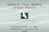 General Plan Update Status Report