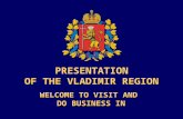 PRESENTATION OF THE VLADIMIR REGION