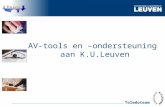 AV-tools en â€“ondersteuning  aan K.U.Leuven
