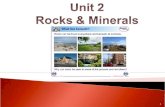 Unit 2 Rocks & Minerals