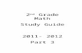 2 nd  Grade Math Study Guide 2011- 2012 Part 3
