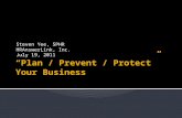 “Plan / Prevent / Protect” Your Business