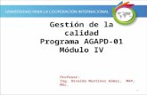 Gestión de la calidad Programa AGAPD-01 Módulo IV