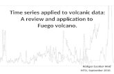 Time series applied to volcanic data: A review and application to  Fuego volcano.