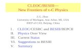 CLEOC/BESIII— New Frontiers of   -C Physics