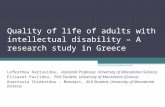 Quality of life of adults with intellectual disability – A research study in Greece