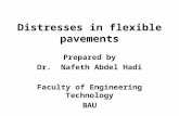 Distresses in flexible pavements