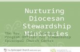 Nurturing  Diocesan Stewardship Ministries