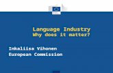 Language Industry  Why does it matter ?