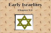 Early Israelites Chapter 3:ii