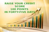 RAISE YOUR CREDIT SCORE 100 POINTS  IN FORTY-FIVE DAYS