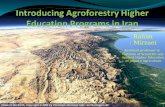Introducing  Agroforestry  Higher Education Programs in Iran