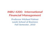 INBU 4200:  International Financial Management