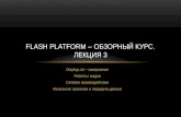 Flash platform –  обзорный курс. Лекция 3