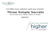 147,000 more website visits per month?  Three Simple Secrets