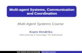 Multi-agent Systems, Communication and Coordination