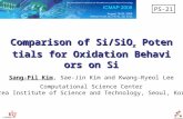 Comparison of Si/SiO x  Potentials for Oxidation Behaviors on Si