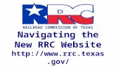 Navigating the New RRC Website rrc.texas