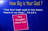 How Big is Your God ?