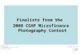 Finalists from the  2008 CGAP Microfinance Photography Contest