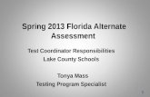 Spring 2013 Florida Alternate Assessment