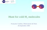 Hunt for cold H 2  molecules