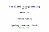 Parallel Programming 0024 Week 10
