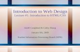 Introduction to Web Design Lecture #1: Introduction to HTML/CSS