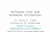 Software Cost and Schedule Estimation
