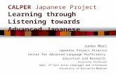 CALPER  Japanese Project Learning through Listening towards Advanced Japanese