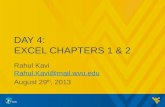 Day  4: Excel Chapters 1 & 2