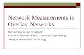 Network Measurements in Overlay Networks