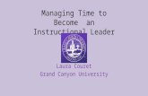 Managing Time to Become  an Instructional Leader